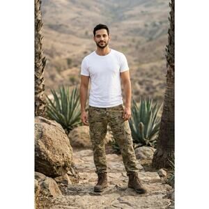 Vintage Jordan Craig Camo Hunting Utility Cargo Pants Men Size 46x32 New $85